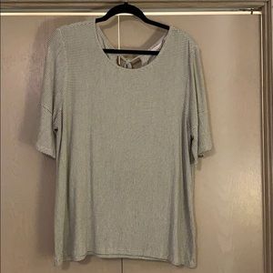 Black and white blouse